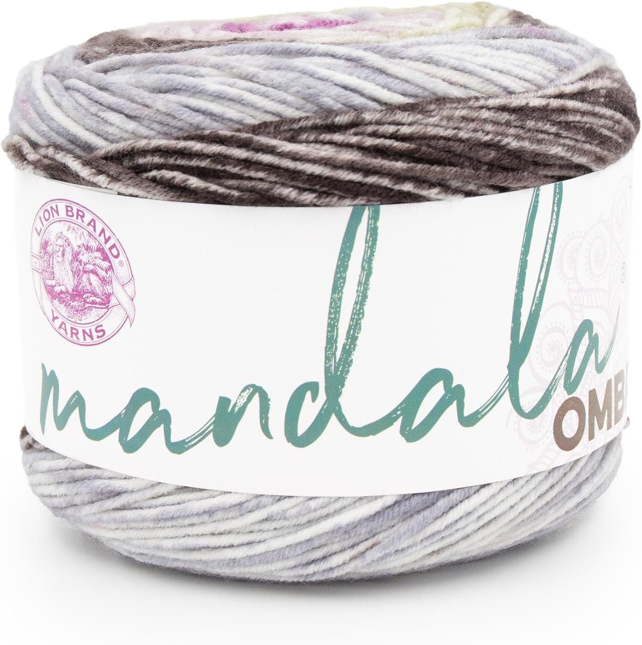 Mandala Ombré Yarn with Vibrant Colors, Soft Yarn for Crocheting and Knitting, Balance, 1-Pack