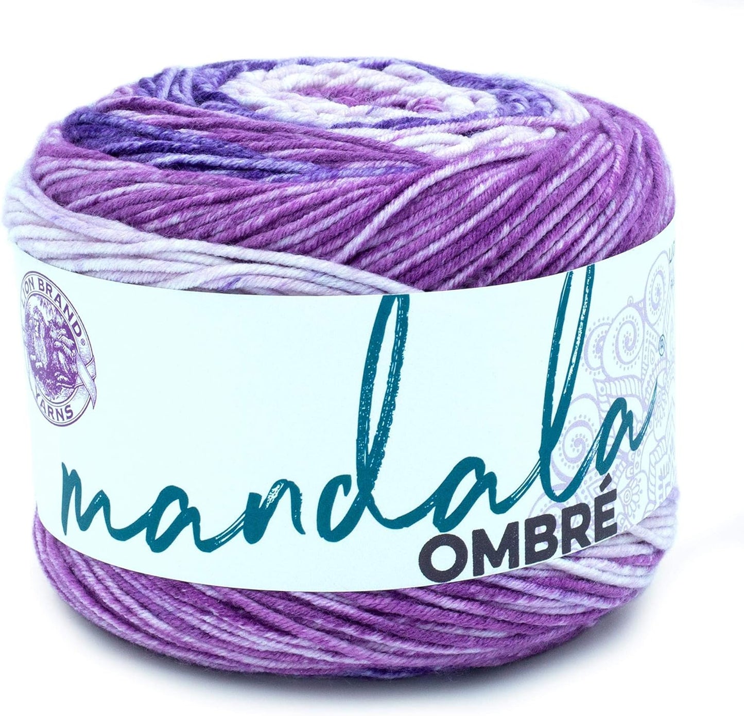 Mandala Ombré Yarn with Vibrant Colors, Soft Yarn for Crocheting and Knitting, Balance, 1-Pack