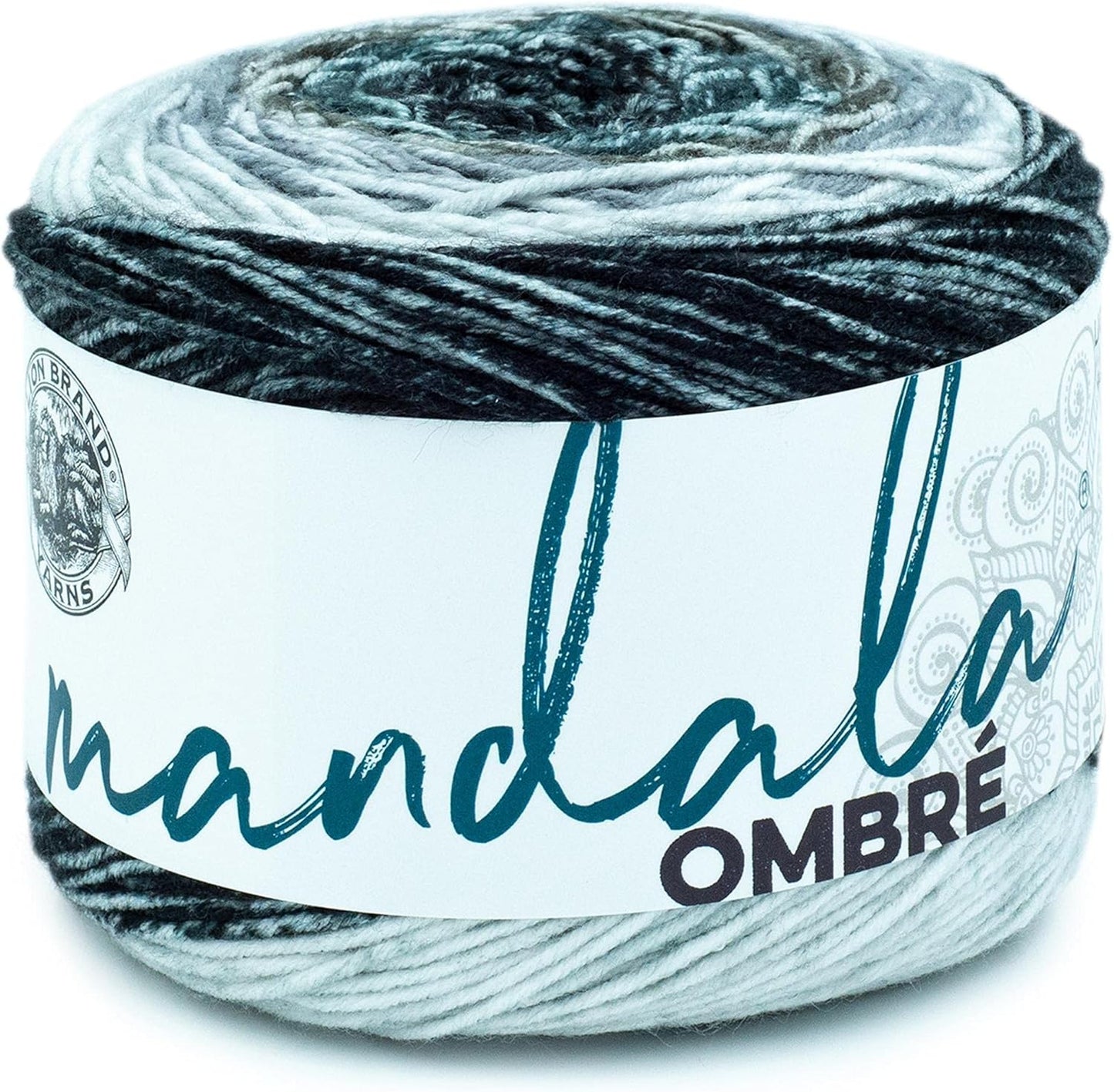 Mandala Ombré Yarn with Vibrant Colors, Soft Yarn for Crocheting and Knitting, Balance, 1-Pack