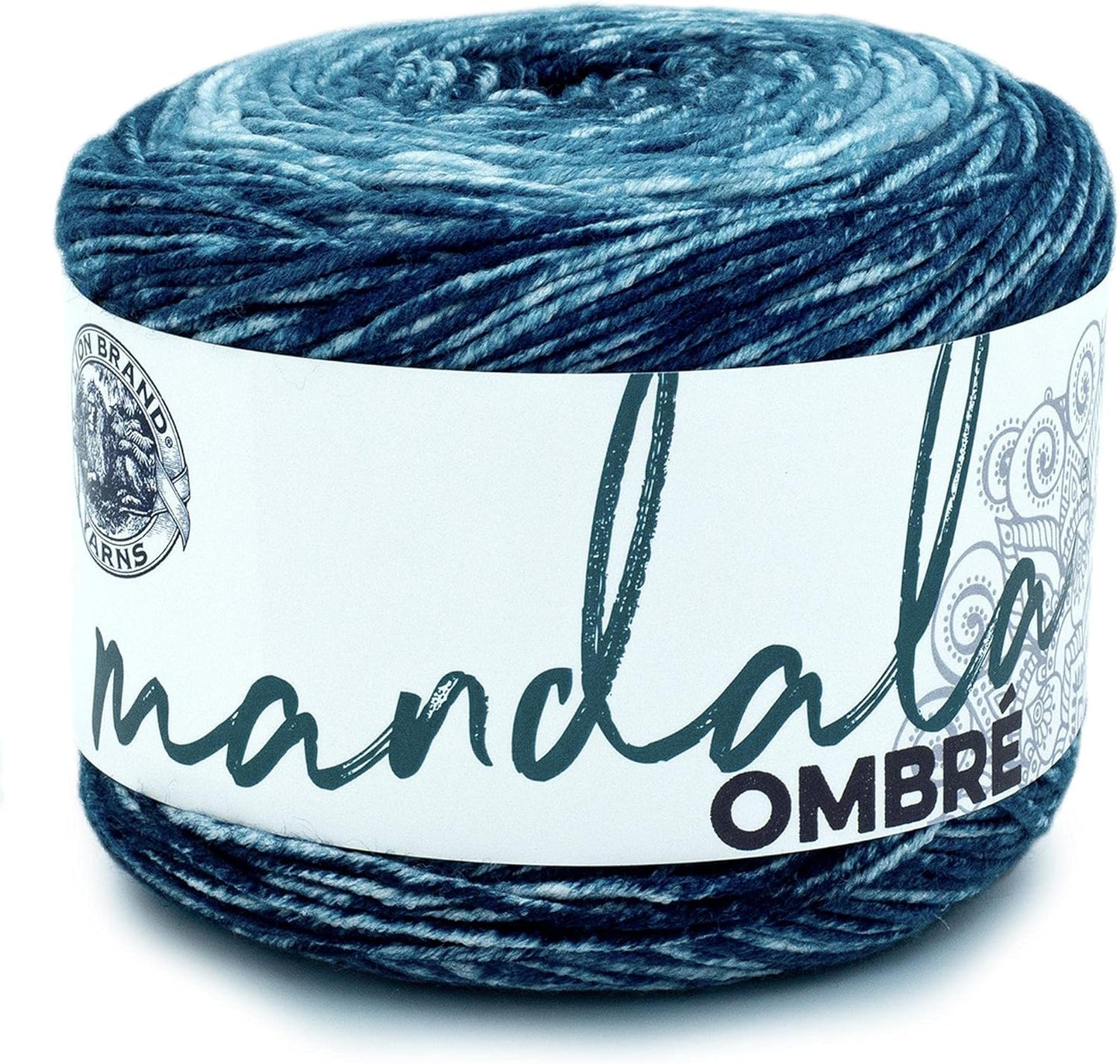 Mandala Ombré Yarn with Vibrant Colors, Soft Yarn for Crocheting and Knitting, Balance, 1-Pack