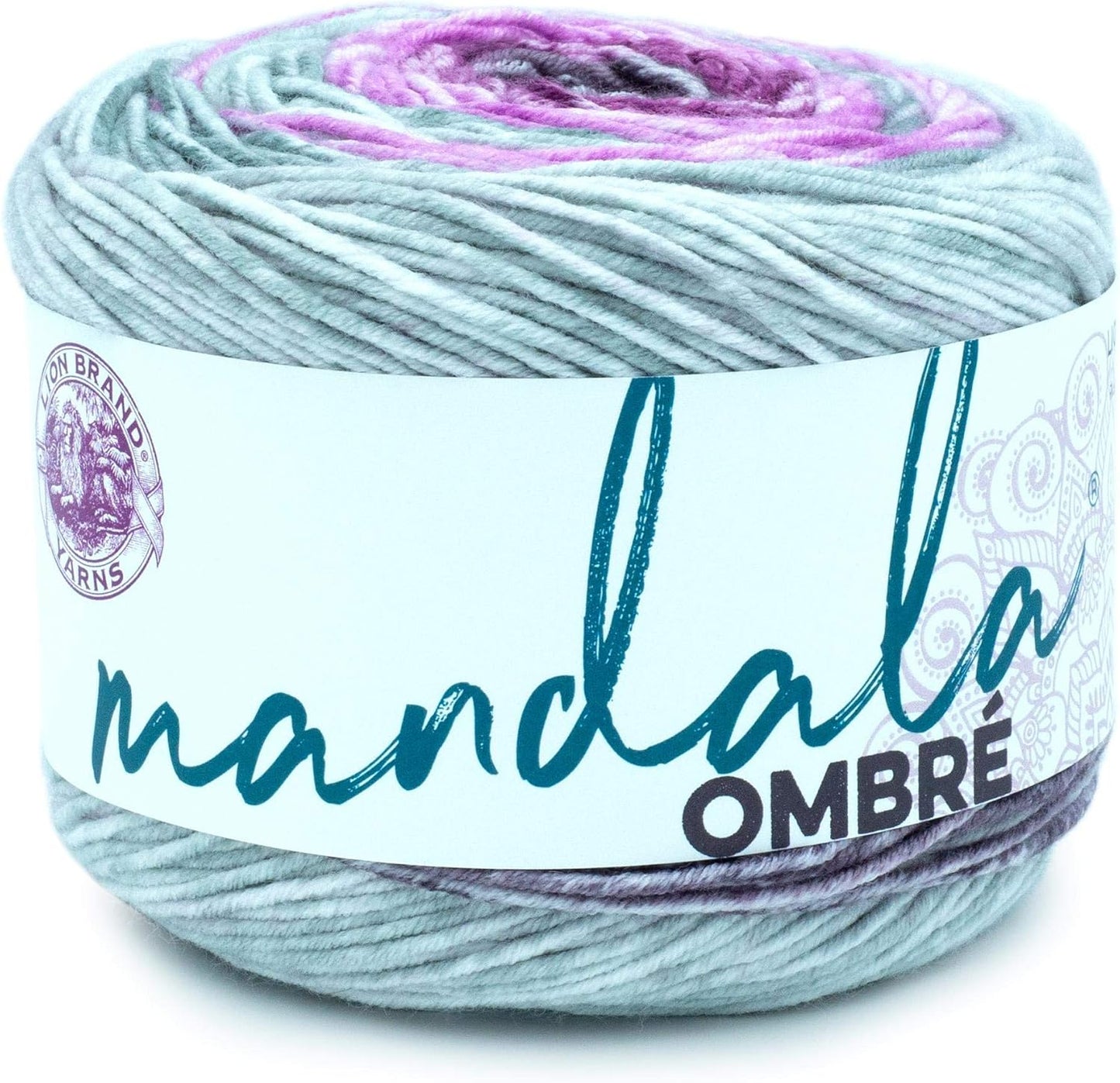Mandala Ombré Yarn with Vibrant Colors, Soft Yarn for Crocheting and Knitting, Balance, 1-Pack