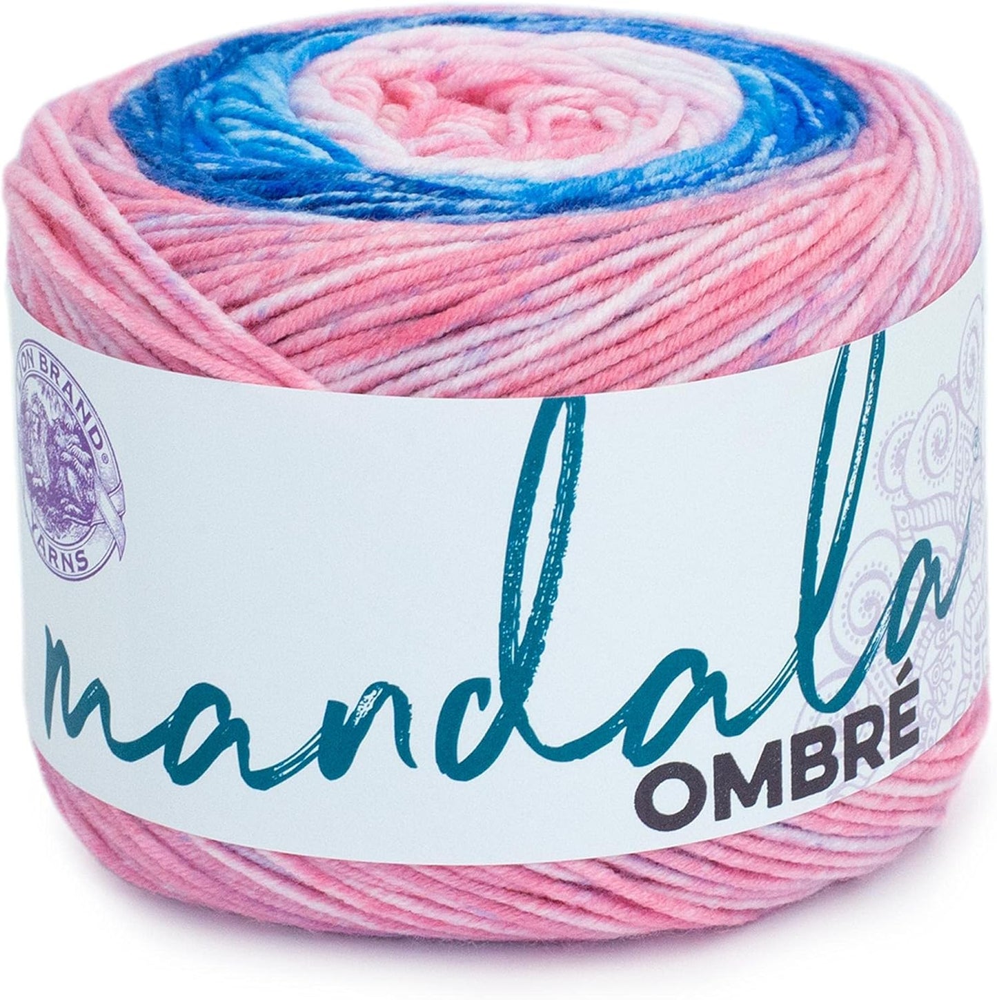 Mandala Ombré Yarn with Vibrant Colors, Soft Yarn for Crocheting and Knitting, Balance, 1-Pack